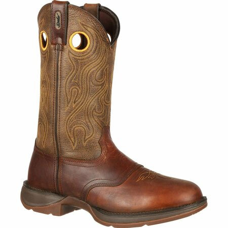 DURANGO Rebel by Brown Saddle Western Boot, SUNSET VELOCITY/TRAIL BRN, D, Size 8 DB5468